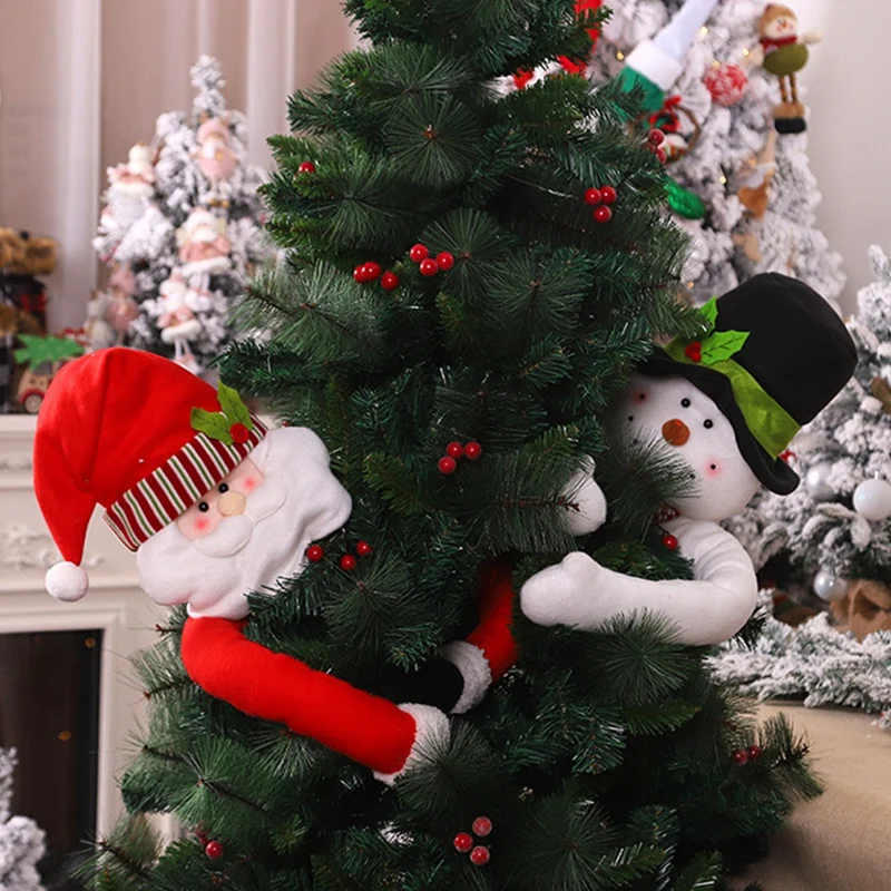 

Christmas Tree Topper Xmas Indoor Decoration Gifts Snowman Ornament Christmas Decorations