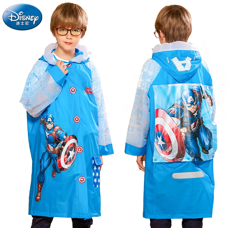 Детский дождевик Человек паук детский с мультяшным рисунком пончо сумка для книг