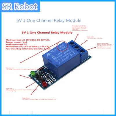 

Smart Electronics 5V 1 One Channel Relay Module Low Level For SCM Household Appliance Control For Arduino DIY Starter Kit