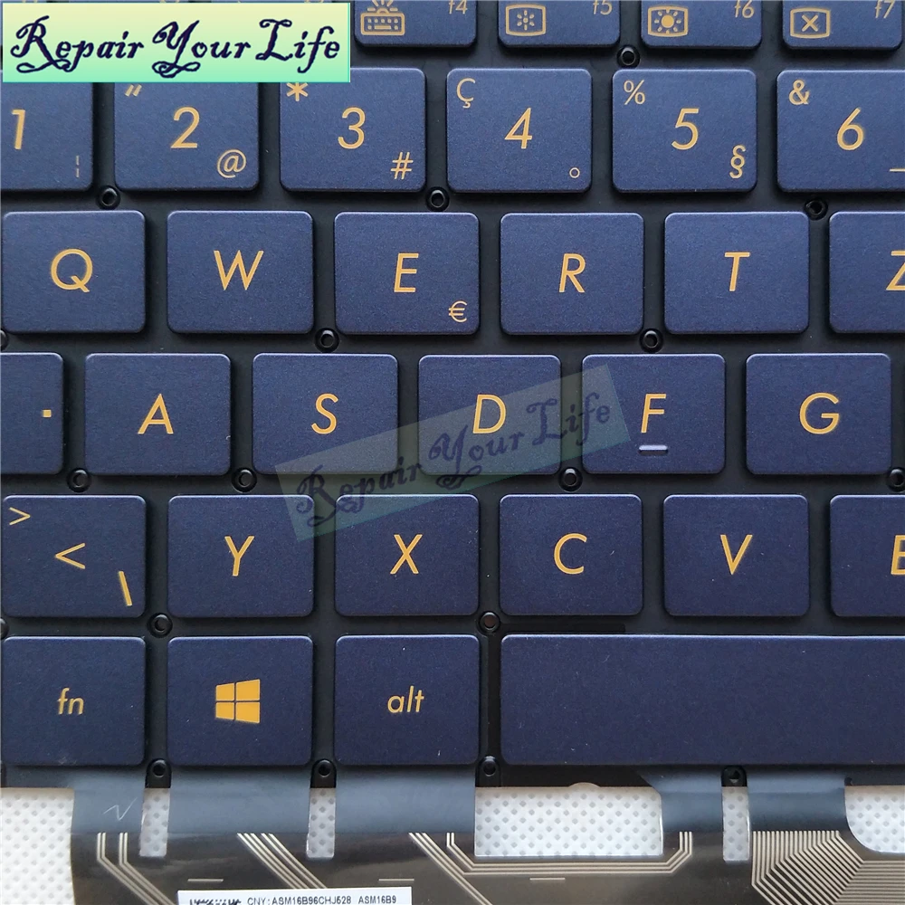 Клавиатура для ноутбука Asus ZenBook 3 UX390UA UX390 Швейцарский Стандарт SW с подсветкой