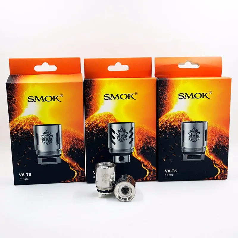 Original SMOK TFV8 Coils Head V8 RBA Core Heater Resistance Resistors Atomizer Replacement For Tank Cloud Beast Vaporizer | Электроника