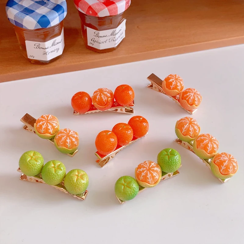 

Half-peeled Orange Headband Japan Korea Cute Women Barrette Orange Baby Girls Hair Accessories Fruit Funny Hairpin Creativity