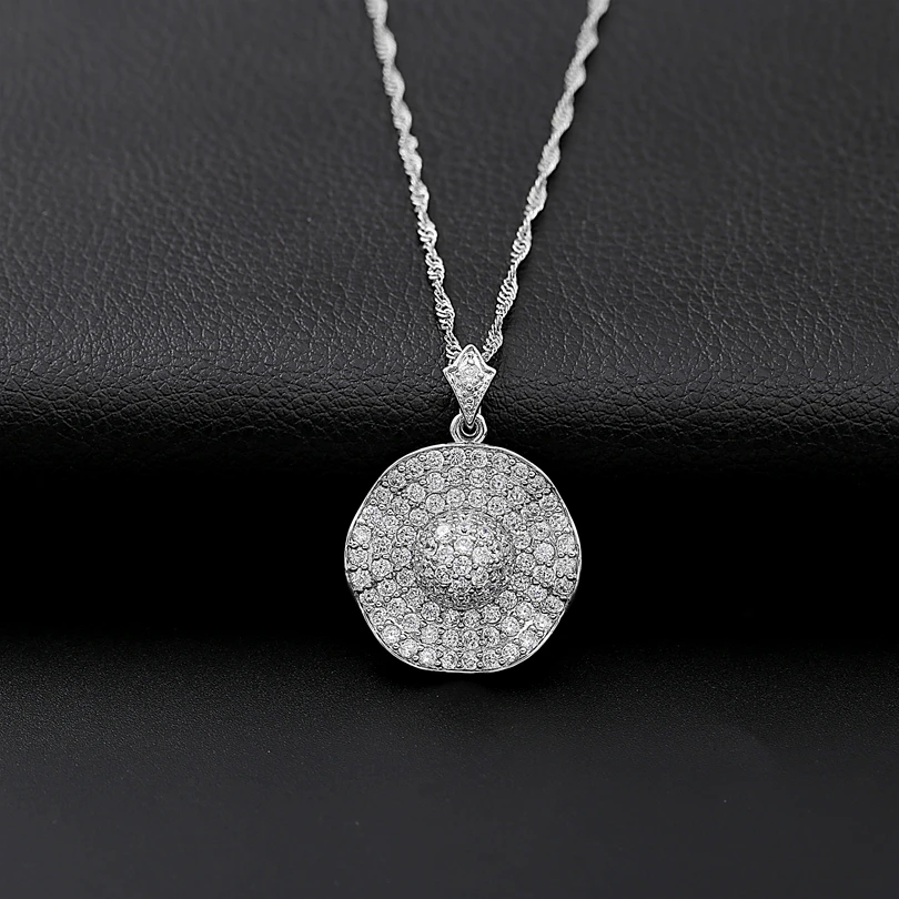 Gold white gold Hot Necklaces AAA Cubic Zirconia Charms Women Wedding Jewelry 2019 New Chain &amp Pendants | Украшения и