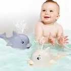 Электрический КИТ, Детские Игрушки для ванны, спрей для воды, для душа, для бассейна, для купания, шар для ванны, светильник, музыкальный светодиодный светильник, игрушки для детей, подарок