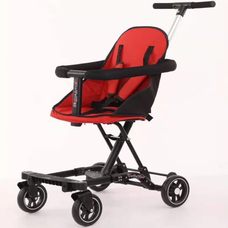 

2020 Baby walker light four wheel baby stroller folding portable three wheel car for children