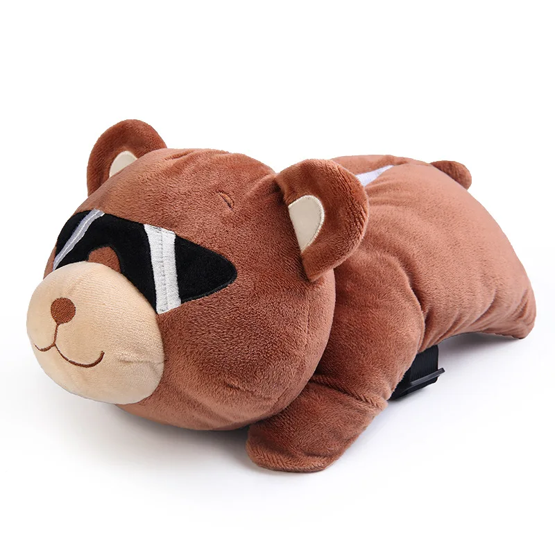 Мультяшная автомобильная коробка для салфеток креативная плюшевая бумажная