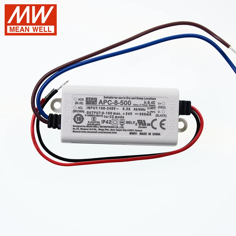 [Seven Neon]MEAN WELL APC 8 250 350 500 700 LED Driver с высокой эффективностью одним выхосветодиодный