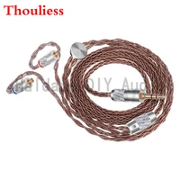 thouliess hifi 3 52 54 4mm balanced soft brown 1 2m pure copper mmcx connector headphone upgrade cable