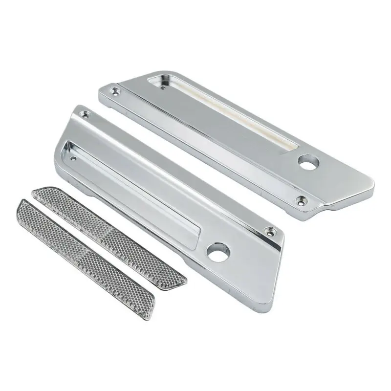 Мотоцикл мото седельная сумка крышки с защелкой отражатель для Harley Touring Street Electra