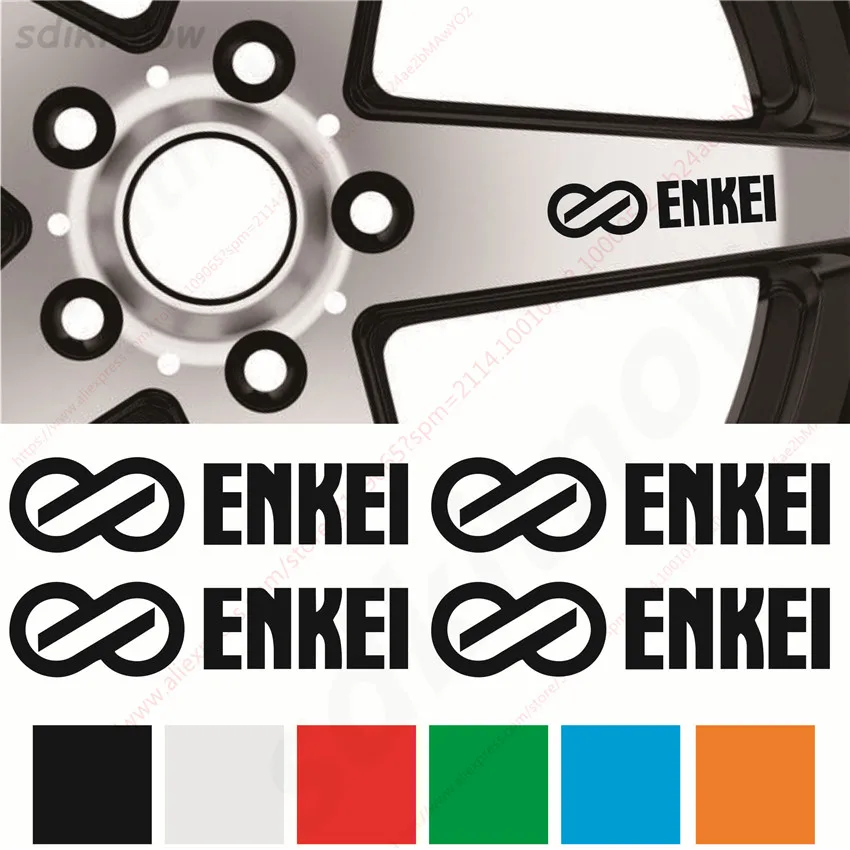 Наклейка для автомобиля ENKEI 2 4x10 см 4 шт./лот | Автомобили и мотоциклы