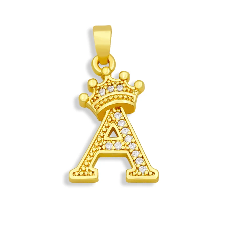 OCESRIO Высокое Качество Латунные CZ буквы Подвески для изготовления ювелирных