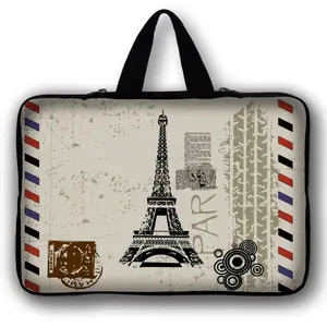 eiffel tower laptop bag for macbook air 11 pro 13 15 women men soft sleeve for lenovo dell hp acer ausa notebook sleeve 14 15 6 free global shipping