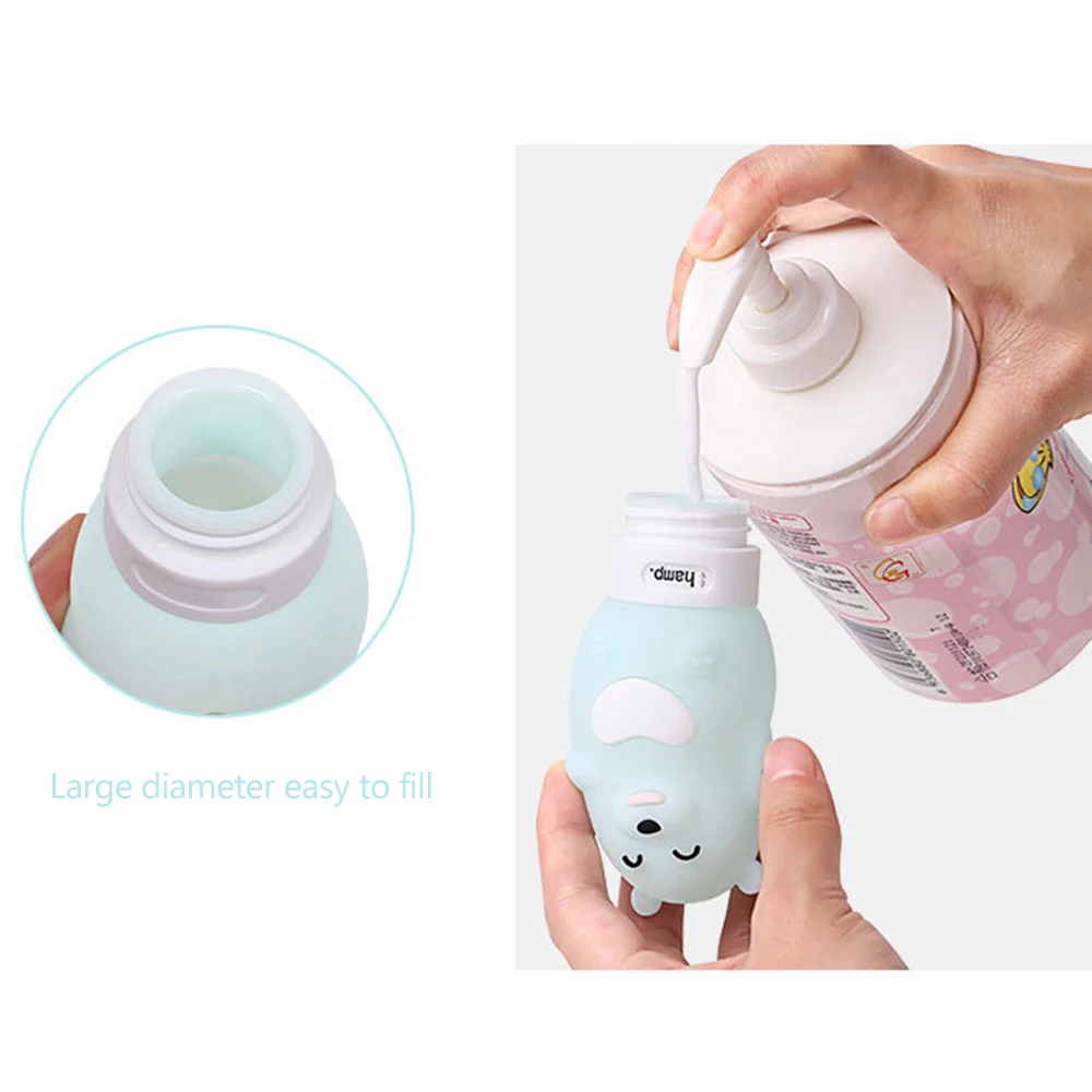 1 Pcs Silicone Sub-bottle Travel Set Cute Mini Japanese Explosion Models Cosmetics Tools Shower Gel Empty Bottle Small | Красота и