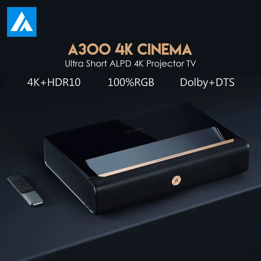 Оригинальный WEMAX A300 4K проектор Ультра короткий лазерный 9000 ANSI Lumen ALPD TV домашний