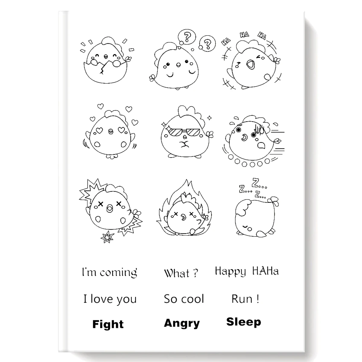 

Funny Chick Transparent Clear Stamps For DIY Scrapbooking/Card Making Stamps Fun Decoration Supplies