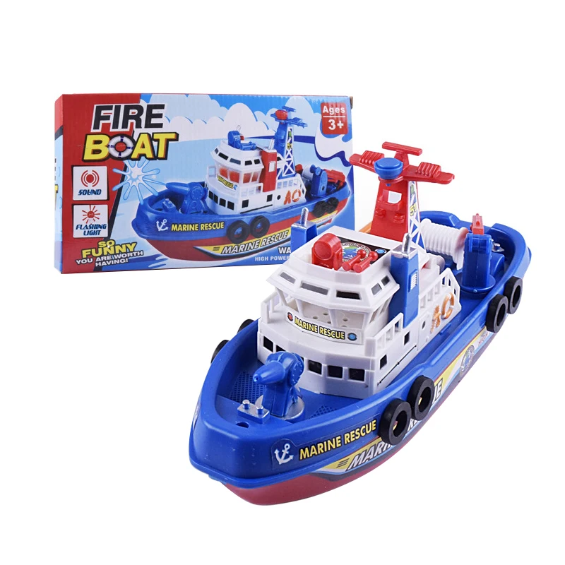 Kid Electric Toy Fast Speed Music Light Marine Rescue Fire Fighting Boat Ship Toys Non-Remote Gift | Игрушки и хобби