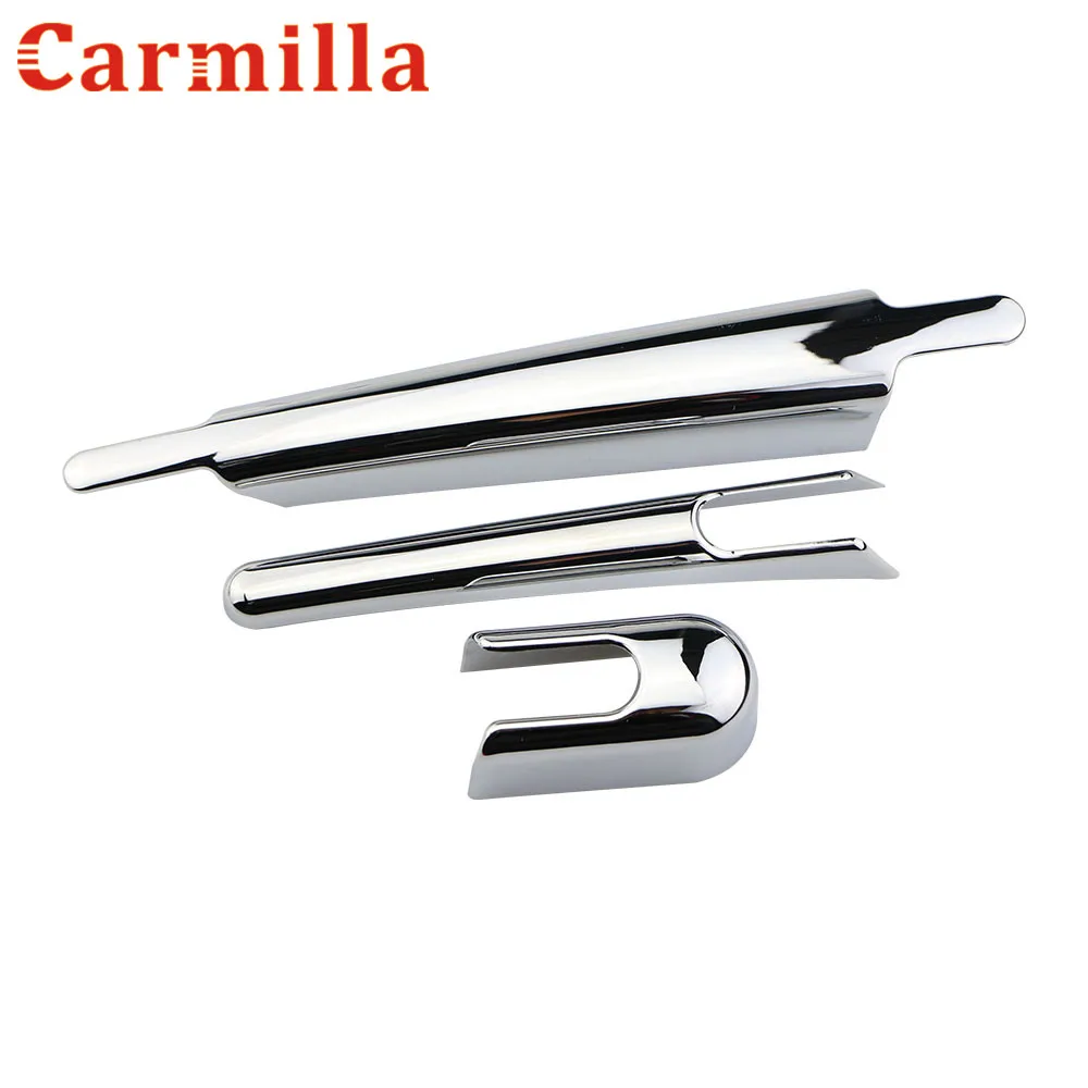 

Автомобильный хромированный стеклоочиститель Carmilla, защитная крышка для заднего стекла, накладка, наклейка для Renault Koleos 2016 2017, автомобильные аксессуары для тюнинга