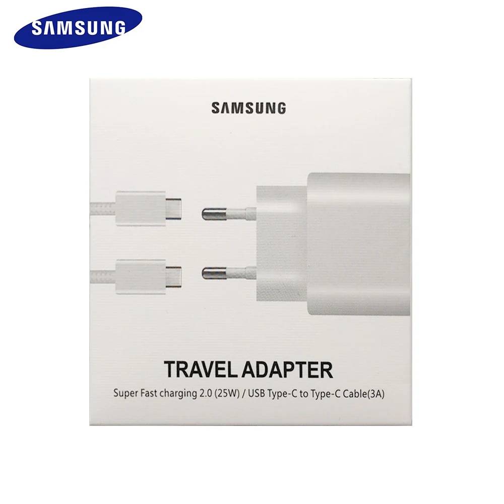 25w super fast charging power adapter samsung note 10 super fast charger pd pss type c cable for galaxy note 10 s10 mi 9 k20 pro free global shipping