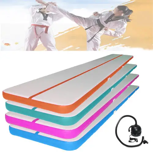 Купить Акция! Надувной гимнастический коврик 6x2x0,2 м, надувной гимнастический коврик, надувной гимнастический воздушный трек для тренировок с насо...