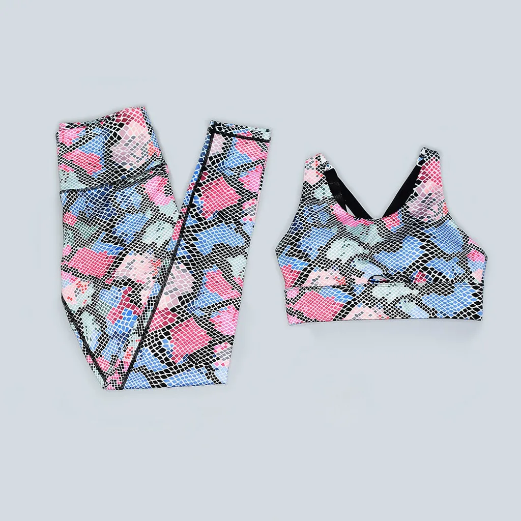 Women Yoga Sets Breathable Solid Vest +Leggings Pants Fitness Running Clothes Sexy Gym Top Sportswear Tights Tracksuit#3 |