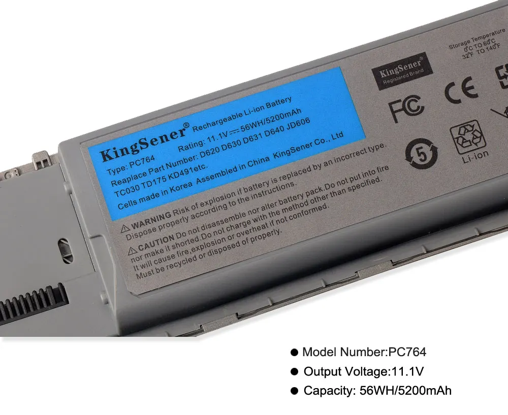 Аккумулятор KingSener в Корейском стиле для Dell Latitude D620 D630 D631 JD775 JY366 KD489 KD491 KD492 KD494 KD495 NT379