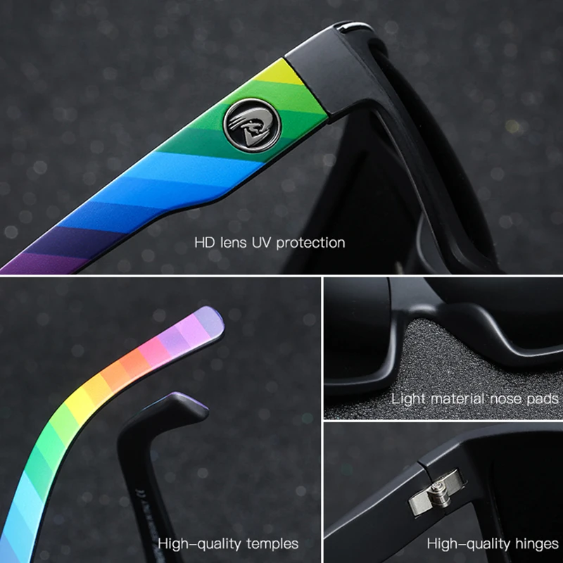 DUBERY Модные мужские Ретро квадратные брендовые зеркальные Oculos UV400 поляризованные