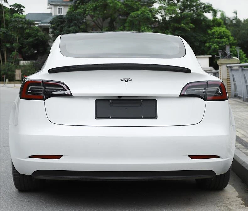 

Carbon Fiber Spoiler For Tesla Model 3 2019 2020 2021 2022 Wing Lip Spoilers High Quality Original Car Accessories