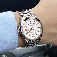 mens fashion watches automatic mechanical watch wrist wristwatch stainless steel male clock 4 colors choose men business watchs