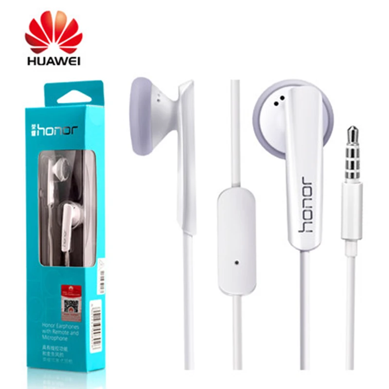 100% оригинальные наушники Huawei AM110 3 5 мм белые вкладыши для P10 P20 Lite Mate 7 8 9 10 P9 Plus Honor
