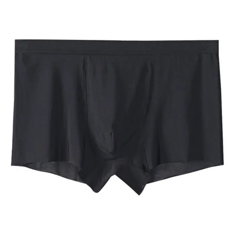 Sexy Breathable Underwear Ultra Thin Boxershorts Ice Silk Mens Boxers Trunks Seamless Boxers Underpants Mens Hombre Plus Size