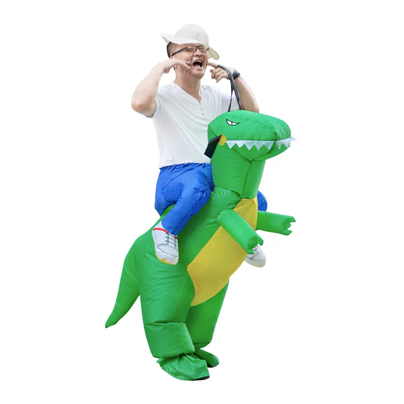 Надувной костюм динозавра для детей и взрослых забавный надувной вечеринка