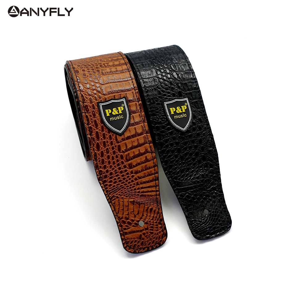 Популярный с узором крокодиловая кожа гитары ремень расширение акустическое в