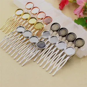 Кабошоны, медные + железные заколки для волос 12 мм, Пустые Кабошоны, зажимы для волос, аксессуары для самостоятельного изготовления 40x55 мм, 3 шт., K05254