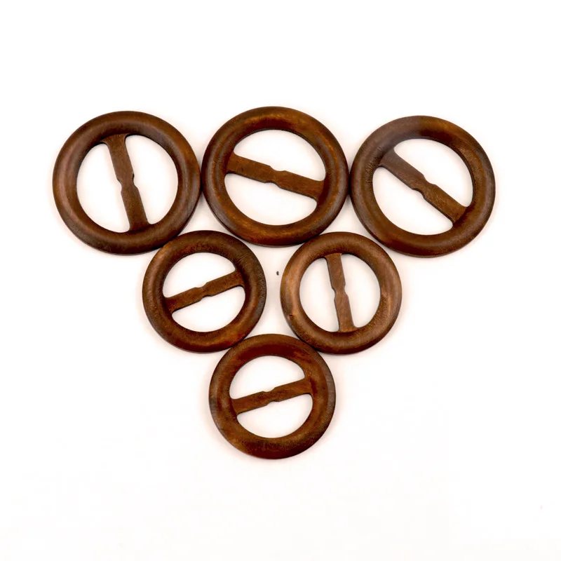 Смешанные Круглые украшения ручной работы деревянные ремесла пряжка для ремня