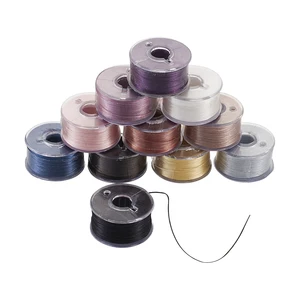 Полиэстеровые нитки 0,1 мм с специальным покрытием для бусин, Ювелирная фурнитура для сделай сам, черные, белые, около 50 ярдоврулон