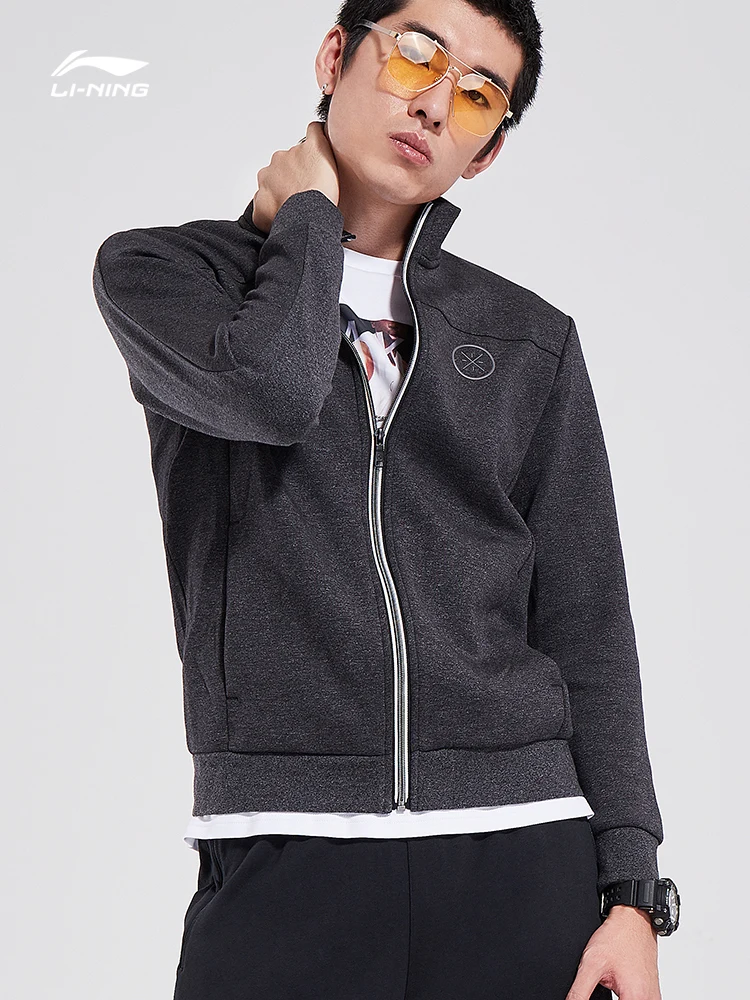 Li-Ning Wade Series Sweater Regular Fit 66% Polyester 34% Cotton Zipper Closure LiNing Sport Hoodie Tops AWDN905 COND18 |