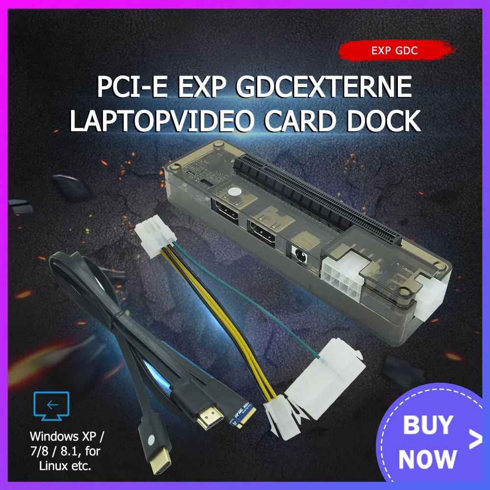 Placa de Vídeo Pci-e Portátil Externo Doca Placa Gráfica Docking Station Interface M.2m Exp Gdc