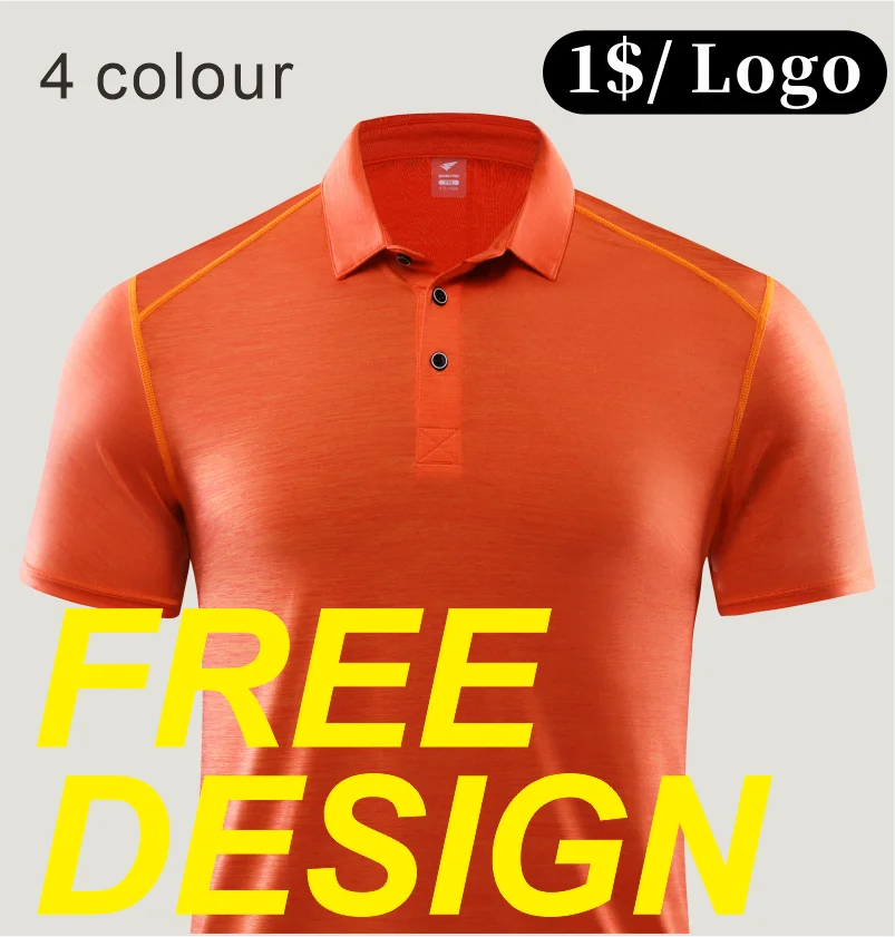 

POLO Shirt Custom Short-Sleeved Printing Embroidery LOGO Sports Men and Women Refreshing Ice Silk Cloth Top T-shirt