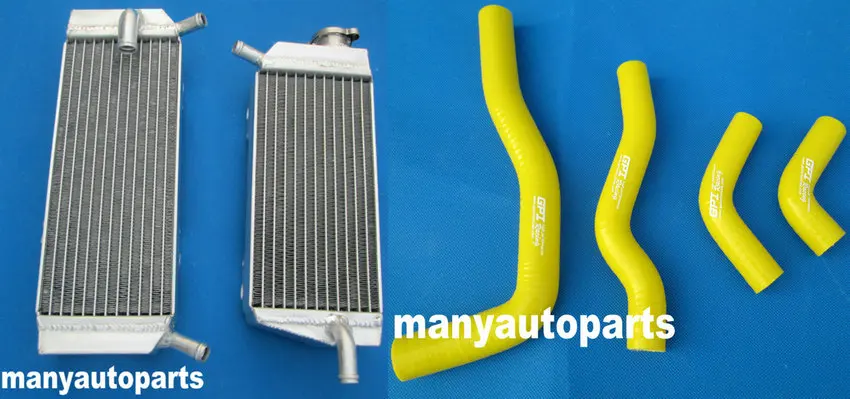 Алюминиевый радиатор и Красный силиконовый шланг для Honda CRF450X CRF 450X2005 12 2006 2007|radiator