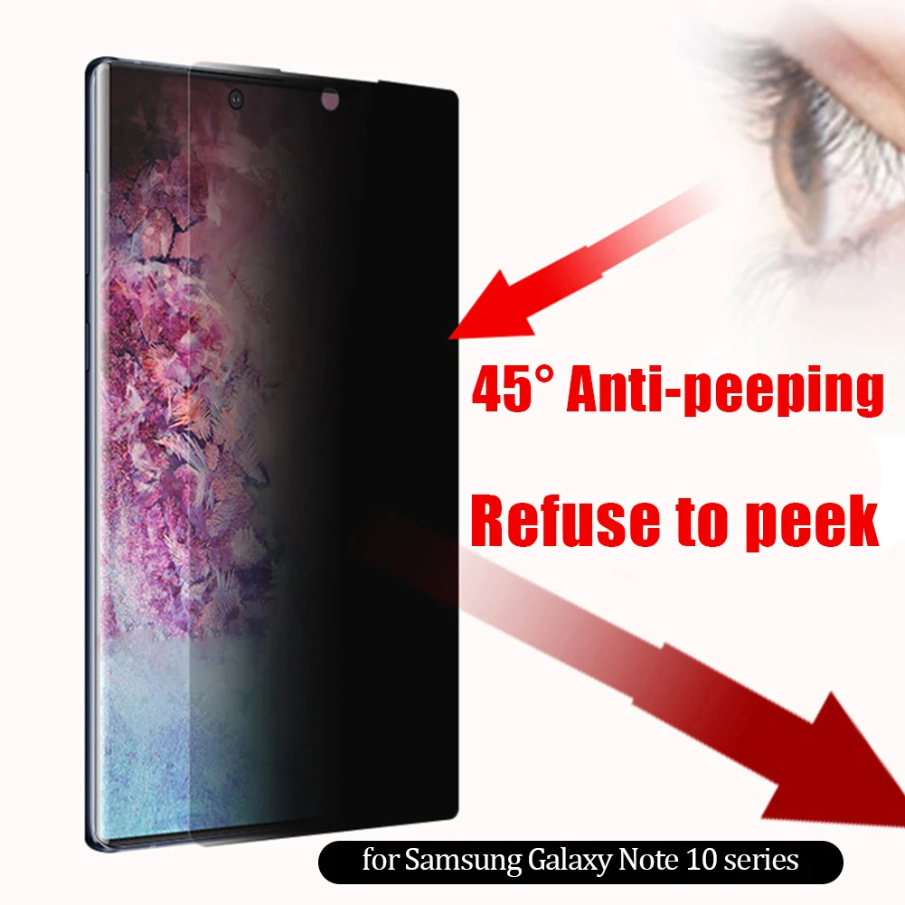 Защитное стекло для сохранения личной информации для samsung Galaxy Note 10 Plus полное покрытие гидрогель анти-ползучий Защитная пленка для Note 10+ 5G