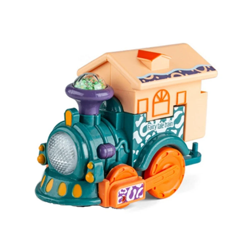 

K3NE Early Education Touch-sensing Voice-activated Train Toy, Fire Engine with Dynamic Music for Kids and Children