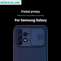 nillkin case for samsung galaxy a51 a52 a71 note s20 s21 plus ultra m31s camera lens protection slide protect cover for a32