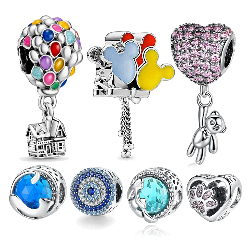 

HOT SALE 100% Sterling Silver 925 Desny Mikis Charms Fit Original pandora Bracelet For Women Jewelry Gift