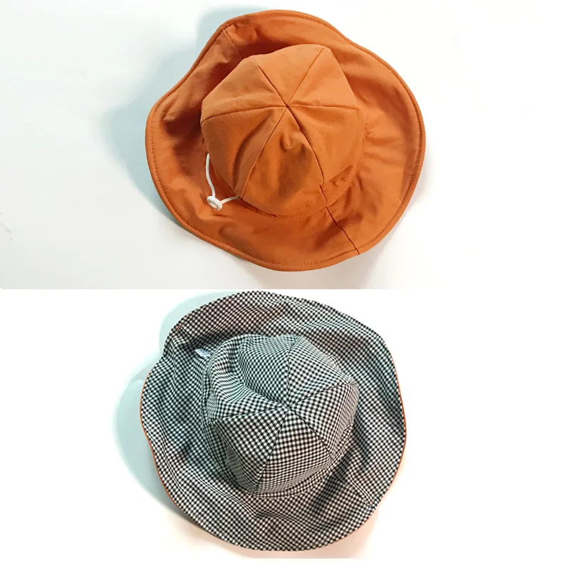 Шапка для рыбалки в Корейском стиле мальчиков и девочек модная двухсторонняя