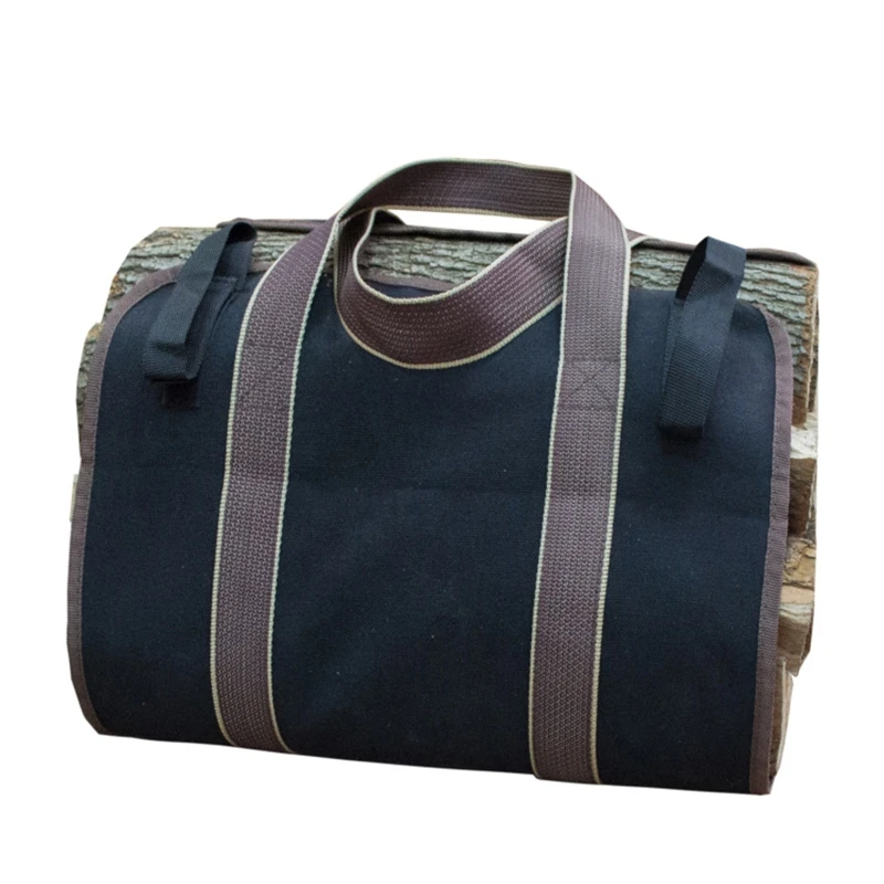 

Supersized Canvas Firewood Wood Carrier bag Log Camping Outdoor Holder Carry sto