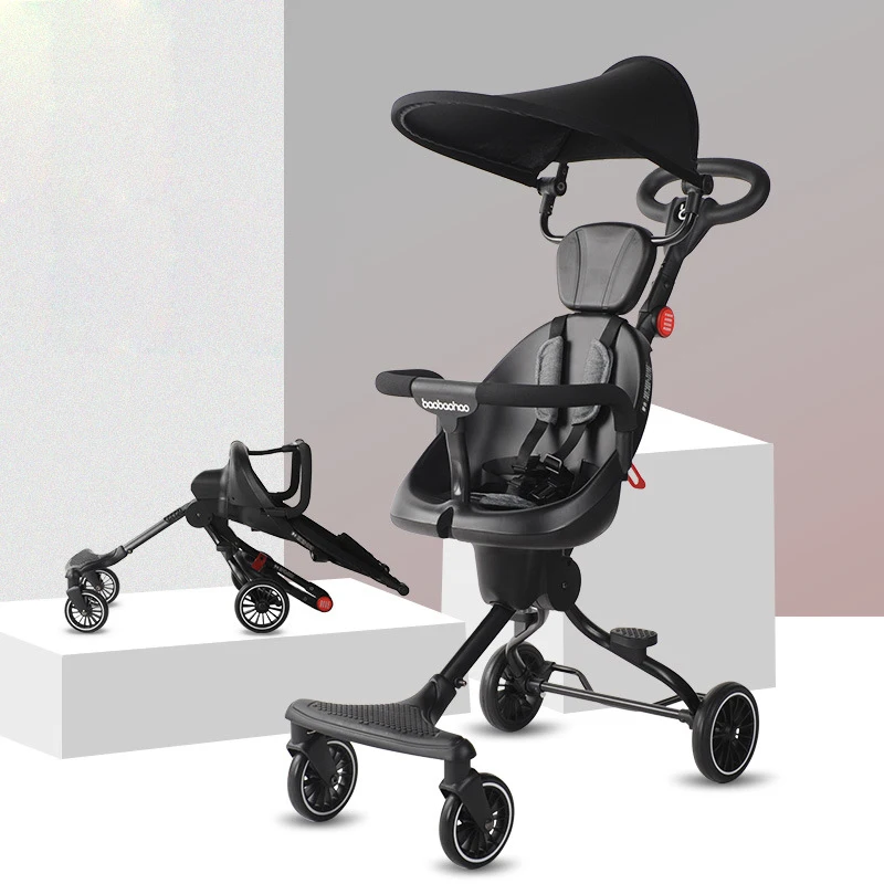 

2020 New simple comfortable stable baby stroller collapsible multifunctional baby stroller children's light folding 6M-3Yes