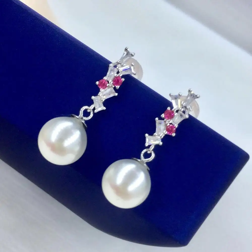

DIY крепления 925 пробы серебряные серьги результаты Настройки крепления основания части для кораллового жемчуга агат хрустальные камни нефр...