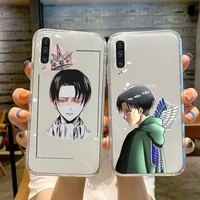 attack on titan anime phone case transparent for samsung galaxy a s 8 9 10 12 20 21 40 50 52 51 70 71 2019 fe 5g ultra plus