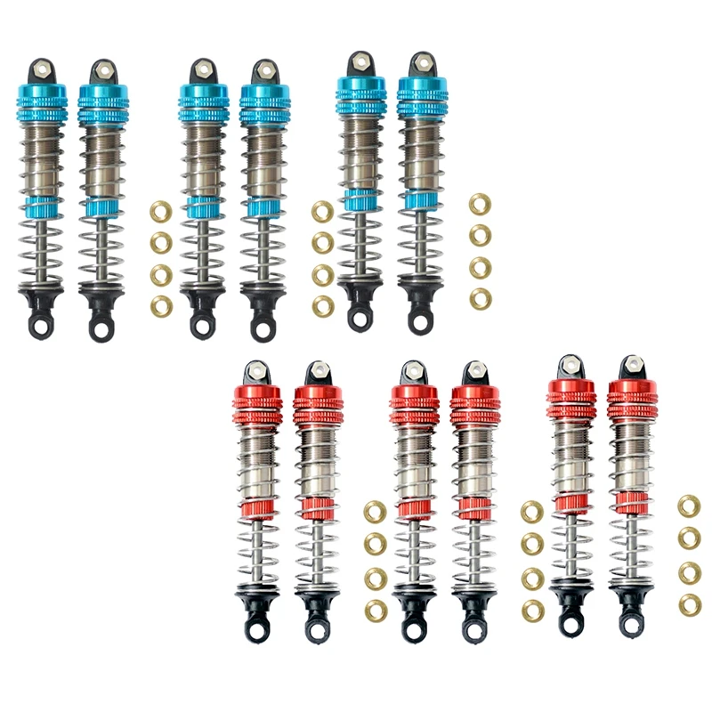 

6Pcs Front Rear Shock Absorber Fit for XLH 9115 S911 9116 S916 9125 1/10 1/12 RC Car Upgrade Accessories