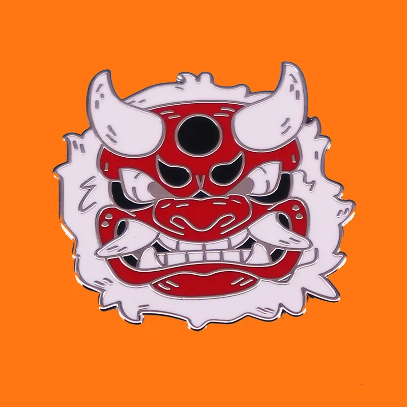 Ужасная маска украшение значки Хэллоуин Мультфильм металлическая брошь Мужчины